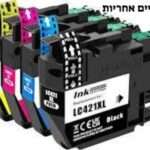 Lc421XL ,סט 4  דיו  למדפסת ברדר חלופי