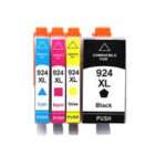 HP 924eXL לHP8133 סט 4 דיו חלופי מוגדל -מעודכן ומוכן לשימוש,שנתיים אחריות!